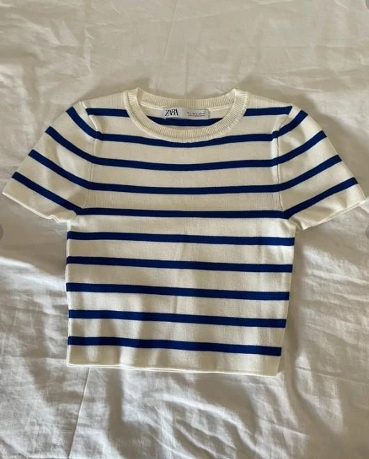 Top jersey rayas